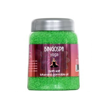 BINGOSPA Sól do kąpieli lotos i olej kanabis  850g 